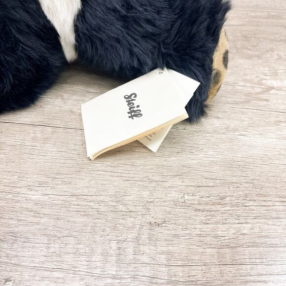 Steiff Manschli Black White Panda Bear Plush Toy Laying Down - Picture 8 of 13